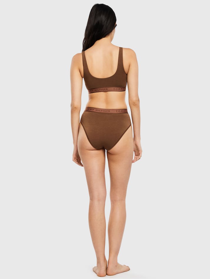 Tommy Hilfiger Scoop Neck Unlined Women's Lingerie Brown | 9TIWB8VYfmK9