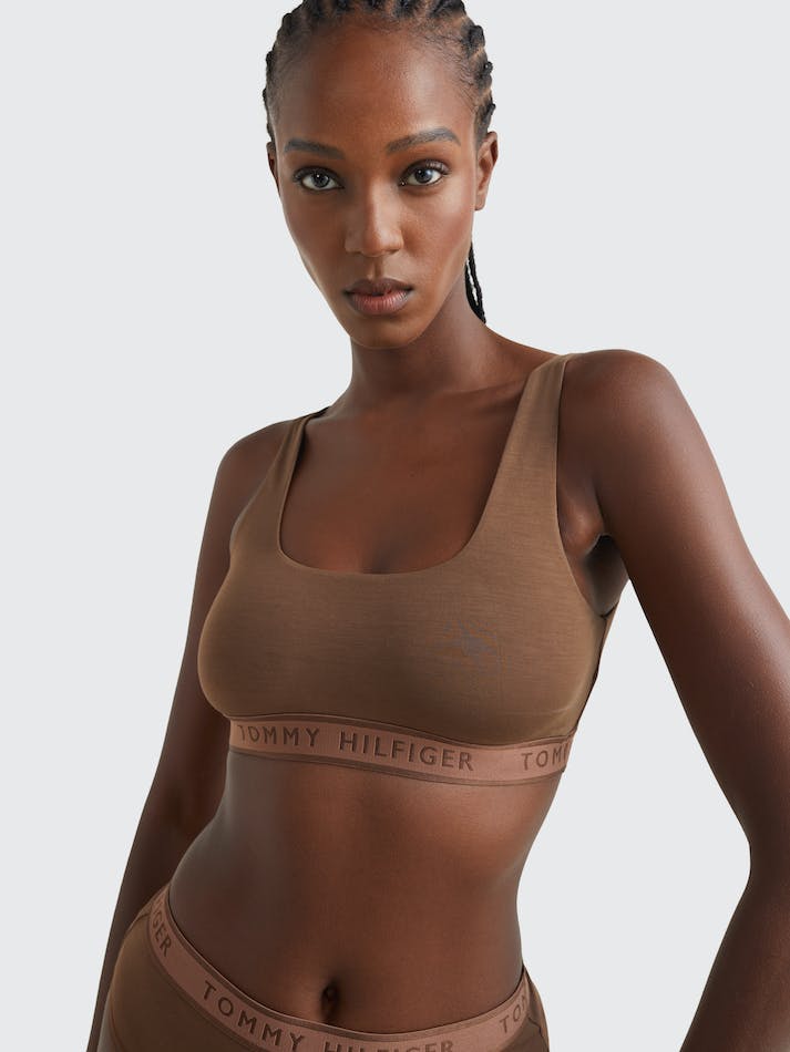 Tommy Hilfiger Scoop Neck Unlined Women\'s Lingerie Brown | 9TIWB8VYfmK9