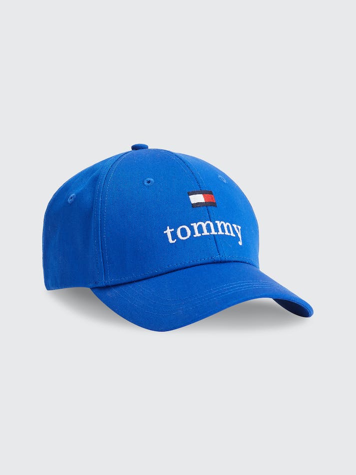 Tommy Jeans Serif Logo Baseball Unisex Caps Deep Blue | bEVxmJFKRWjl