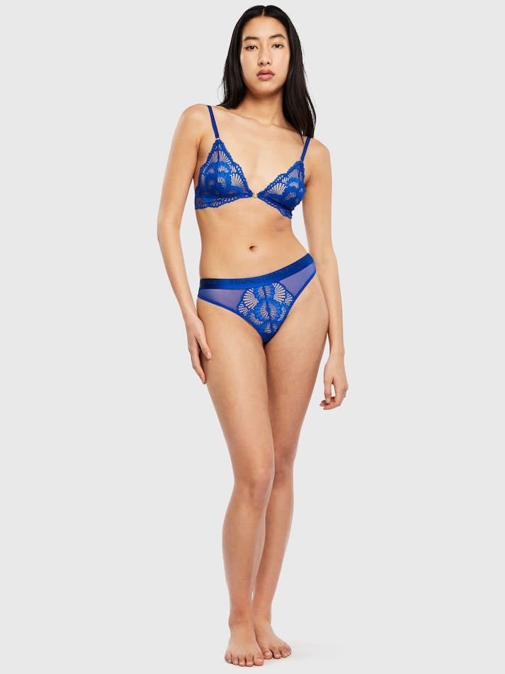 Tommy Hilfiger Shell Lace Triangle Women's Underwear Blue | pUgsUPShj3Z8