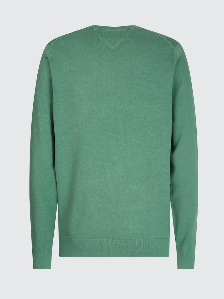 Tommy Hilfiger Signature Crew Neck Men's Sweater Green | AaMrSpLJwpZD