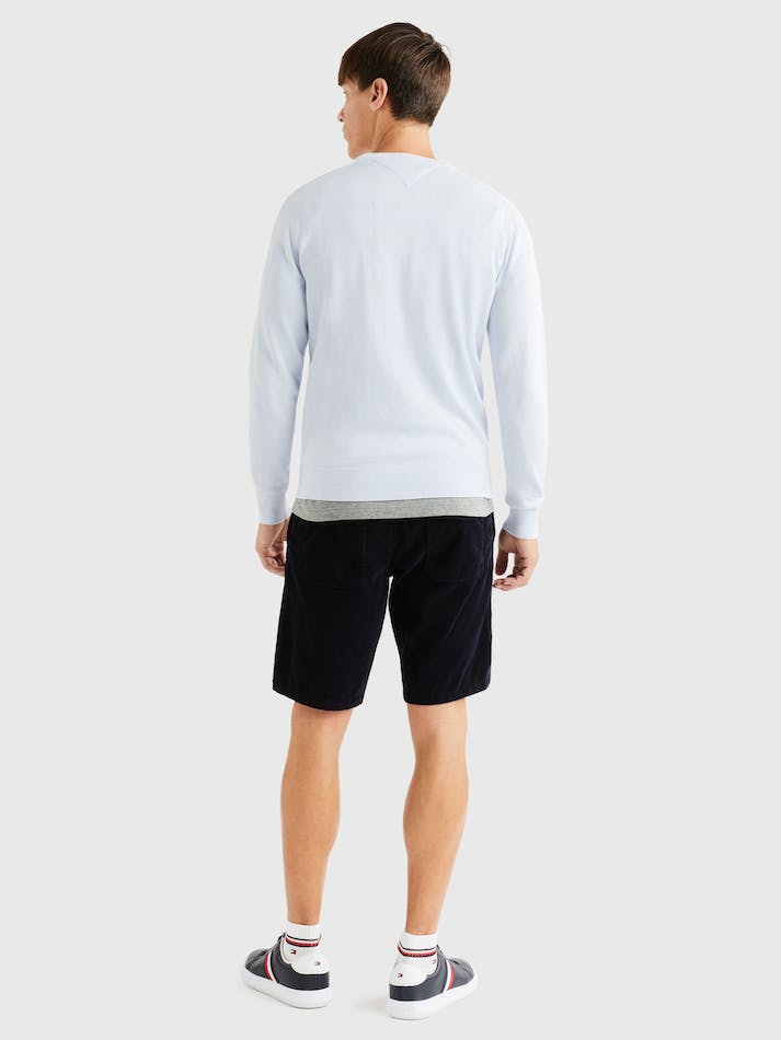 Tommy Hilfiger Signature Crew Neck Men's Sweater Light Blue | FWOEBSOLrT0K