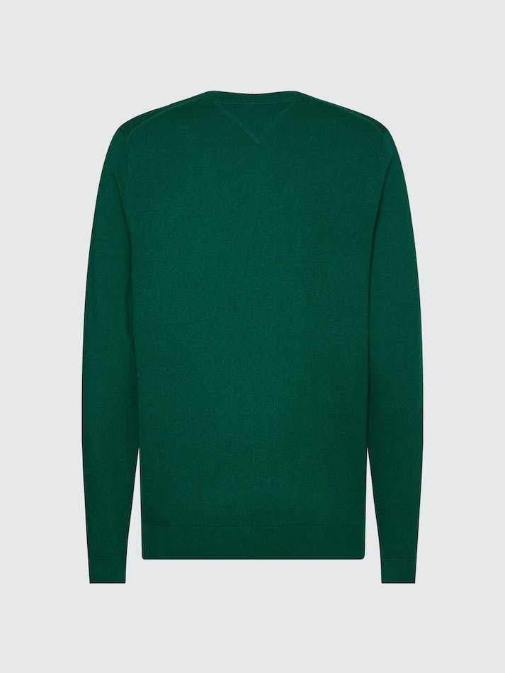 Tommy Hilfiger Signature Crew Neck Men's Sweater Green | shbcW8EsyAWt