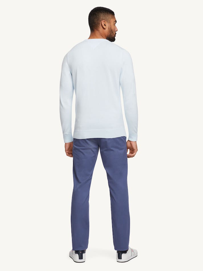 Tommy Hilfiger Signature Crew Neck Men's Sweater Blue | uTrKnHzBL7Rw