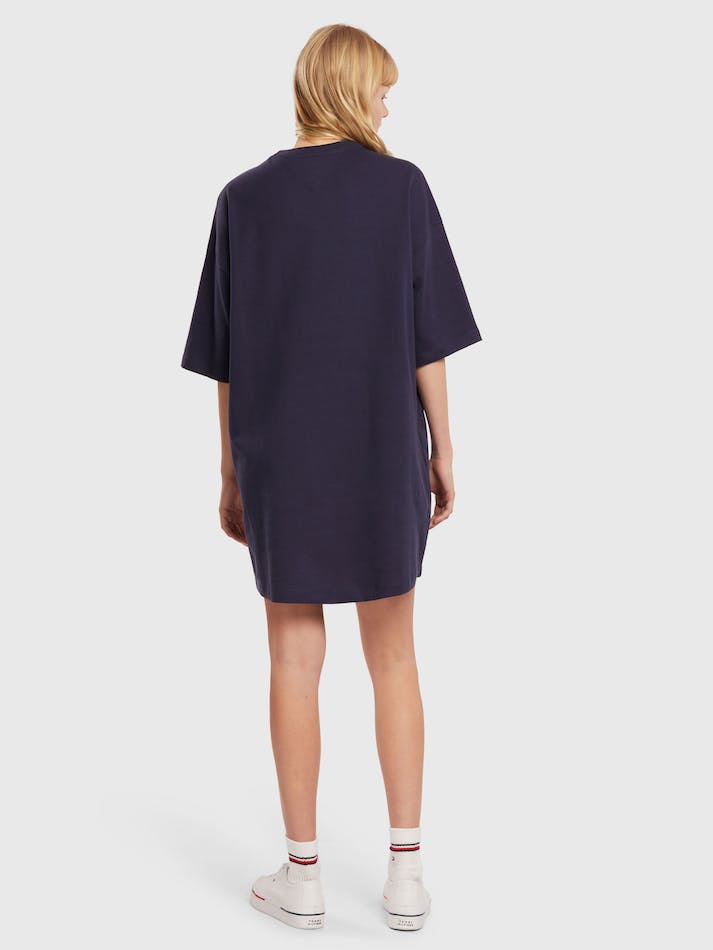 Tommy Jeans Signature Tee Women's Dress Navy | JqTBmJBo6xob