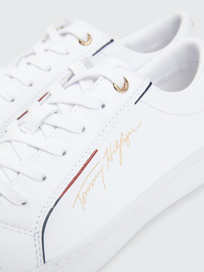 Tommy Hilfiger Signature Women's Sneakers White | Ga52KDsCca9N