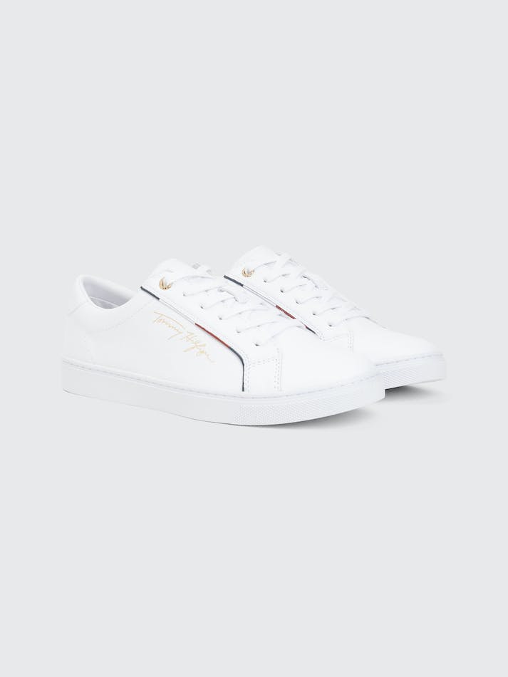 Tommy Hilfiger Signature Women\'s Sneakers White | Ga52KDsCca9N