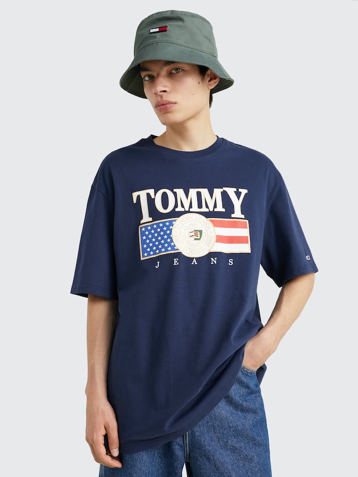 Tommy Jeans Skater Oversized Men's T Shirts Navy | 6CzzotsP2laR