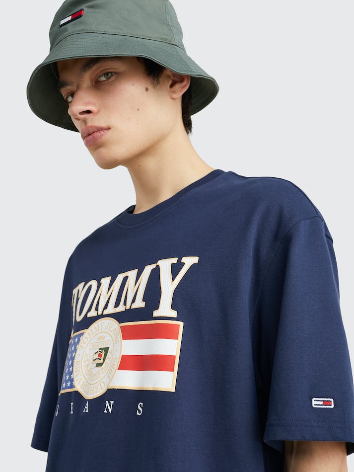 Tommy Jeans Skater Oversized Men's T Shirts Navy | 6CzzotsP2laR