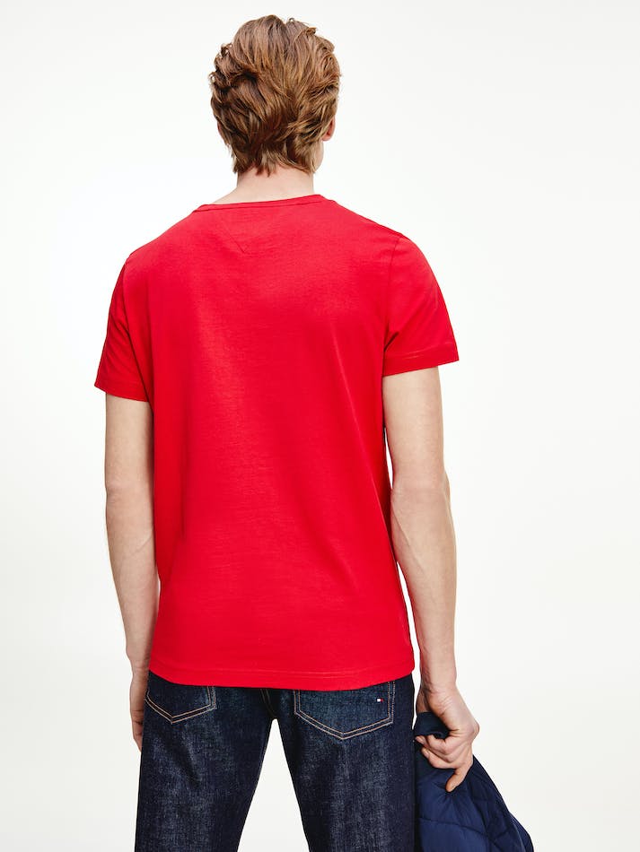 Tommy Hilfiger Slim Fit Organic Cotton Men's T Shirts Red | fdHJcYs6swoL