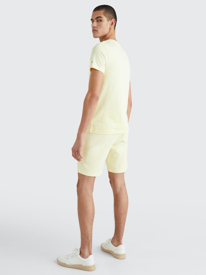 Tommy Hilfiger Slim Fit Organic Cotton Men's T Shirts Lemon | pZxct4HodLfL