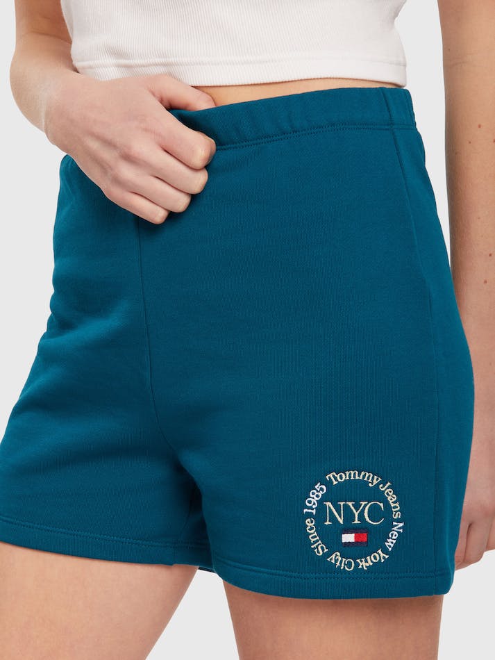 Tommy Jeans Slim Timeless Women's Shorts Petrol | Qtiw1SYXlXNl