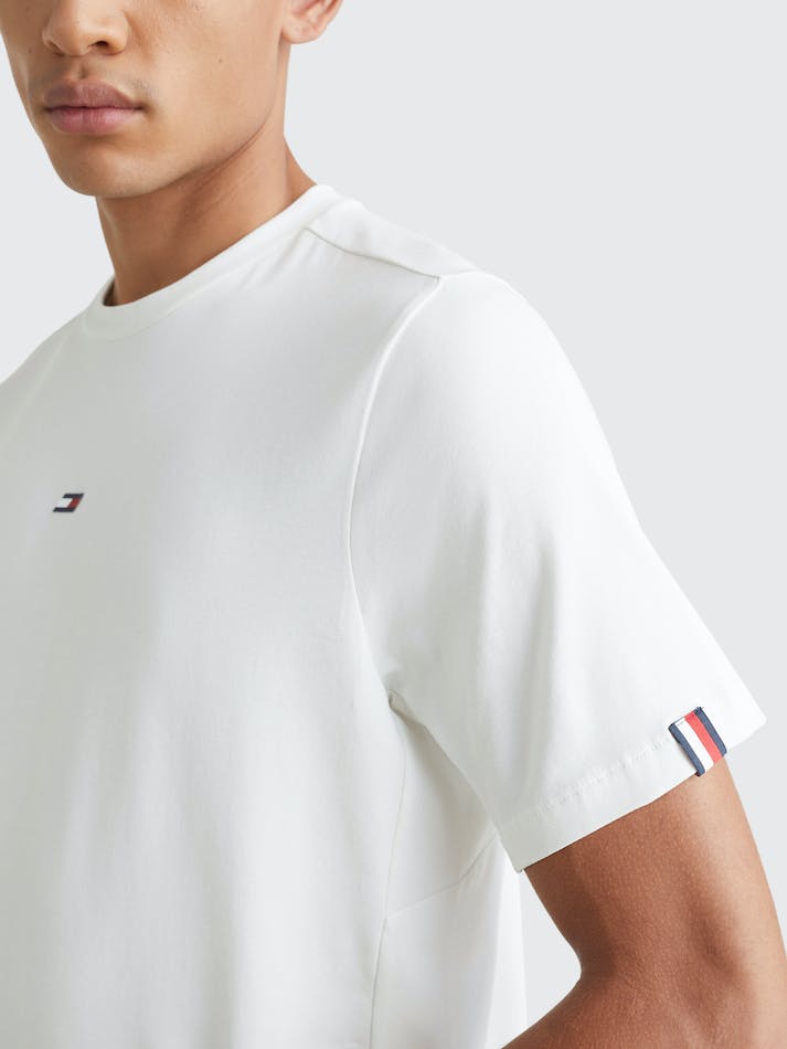 Tommy Hilfiger Sport Essential Crew Neck Men's T Shirts White | u9HGo0JEvrqh