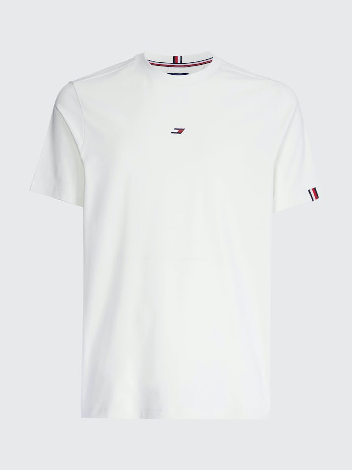 Tommy Hilfiger Sport Essential Crew Neck Men's T Shirts White | u9HGo0JEvrqh