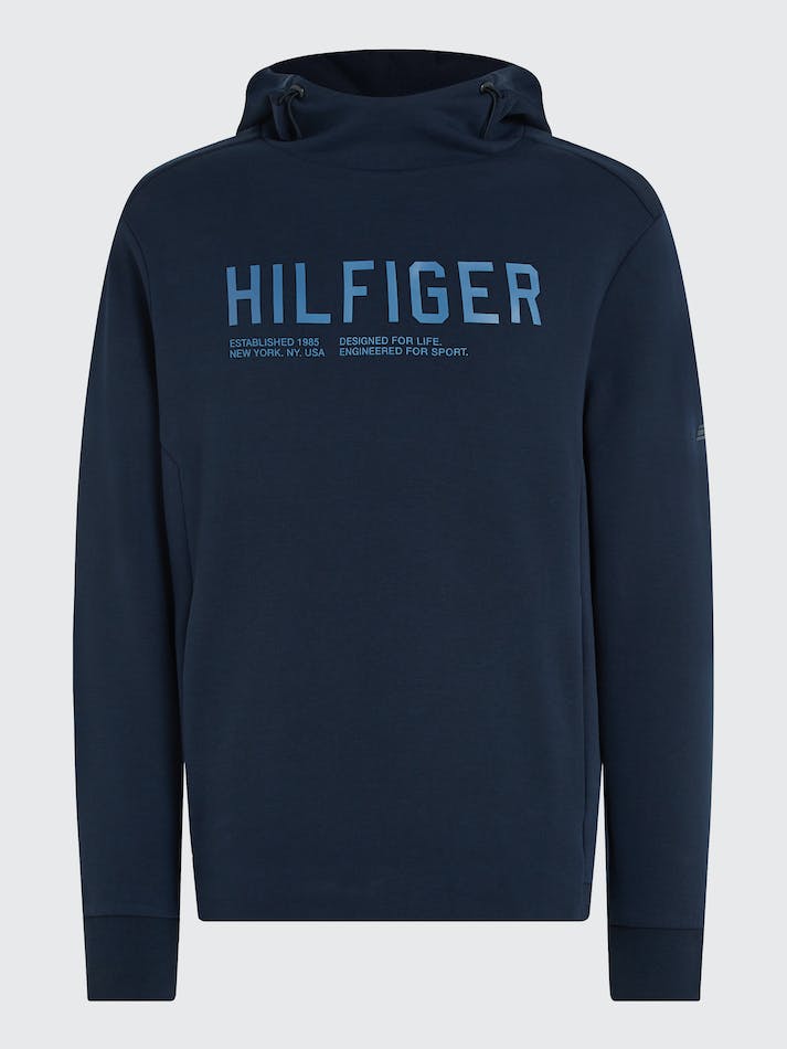 Tommy Hilfiger Sport Graphic Casual Fit Men's Hoodie Blue | 2KhE0ehatv8i