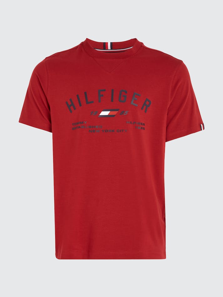 Tommy Hilfiger Sport Graphic Logo Men's T Shirts Red | ssJMvAYxlPAW