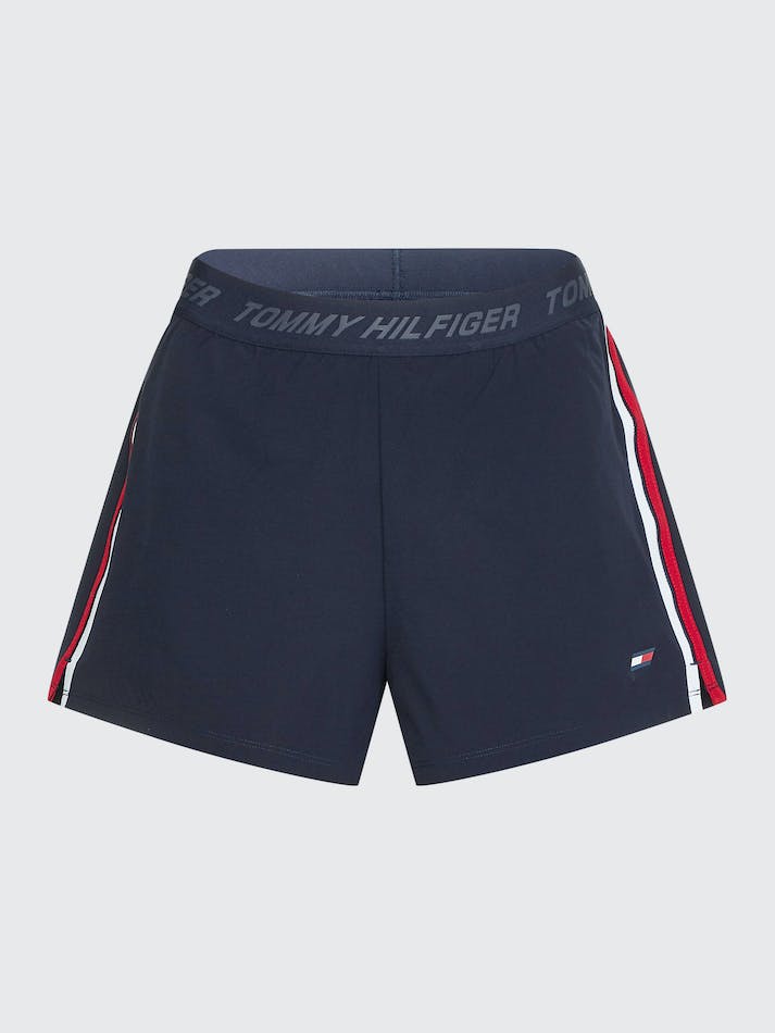 Tommy Hilfiger Sport Logo Waistband 2-in-1 Women's Shorts Blue | moH78eieFplB