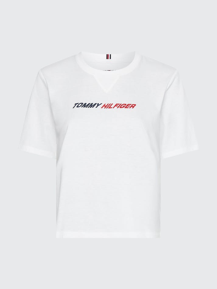 Tommy Hilfiger Sport Moisture Wicking Women's T Shirts White | gJxwUxoPM5E1