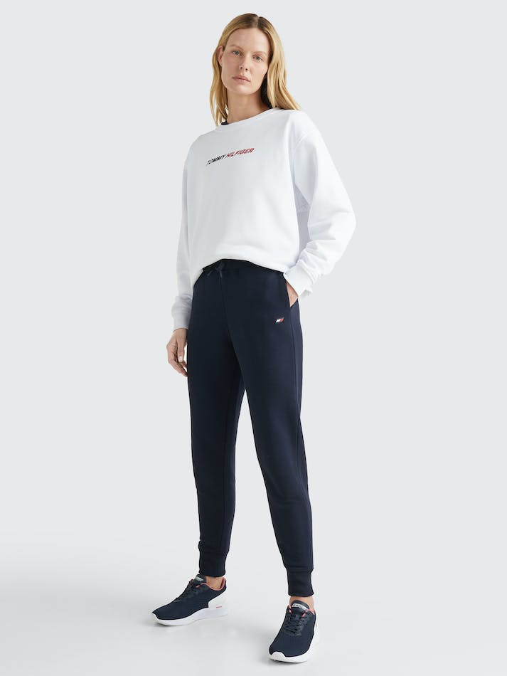 Tommy Hilfiger Sport Relaxed Fit Women\'s Sweatshirt White | tVwBj9yqeTew