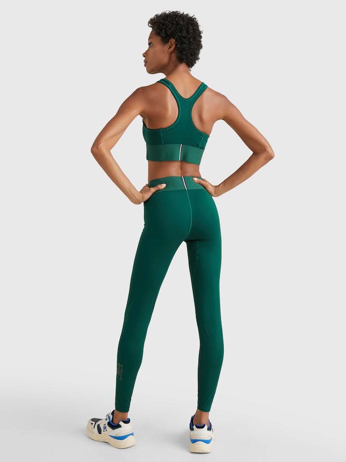 Tommy Hilfiger Sport Skinny Fit Full Length Women's Leggings Green | BOvXc83ZNBEP