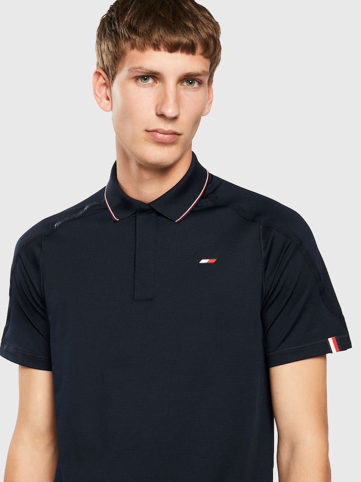 Tommy Hilfiger Sport Slim Fit Training Men's Polo Shirts Blue | 5S6p9jsiwphd