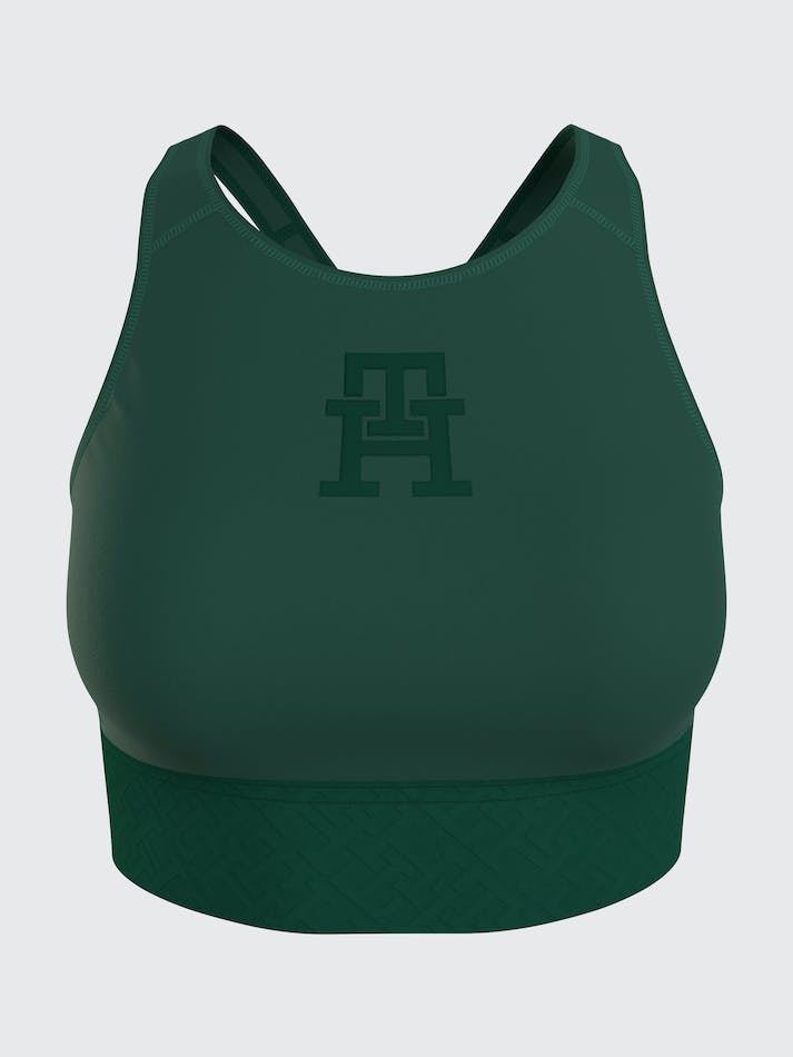 Tommy Hilfiger Sport TH Cool Medium Support Women's Bras Green | 3JVYWf30mqvI