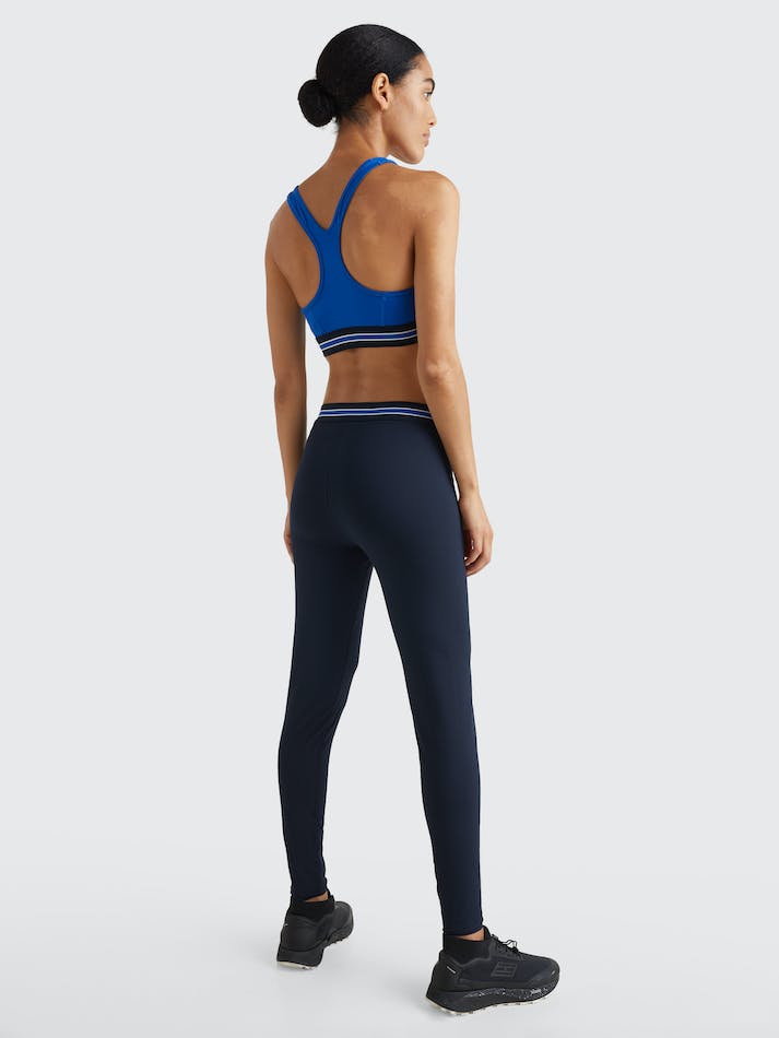 Tommy Hilfiger Sport Tape Full Length Women's Leggings Blue | OZgpb397Hv2D