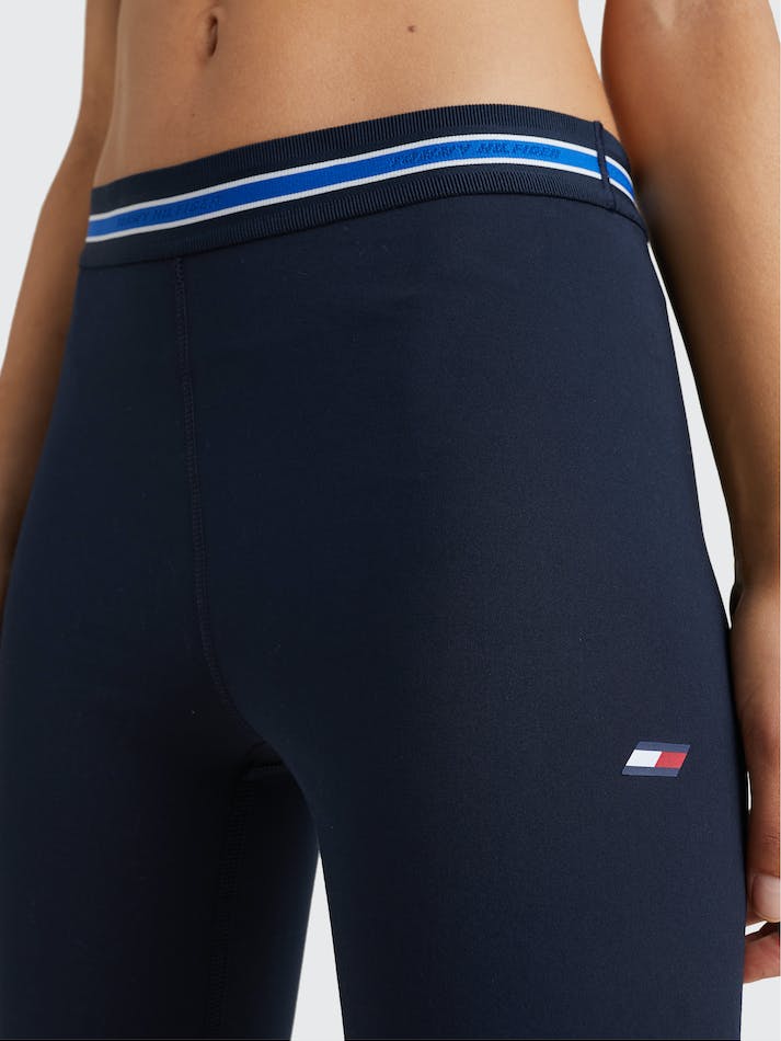 Tommy Hilfiger Sport Tape Full Length Women's Leggings Blue | OZgpb397Hv2D