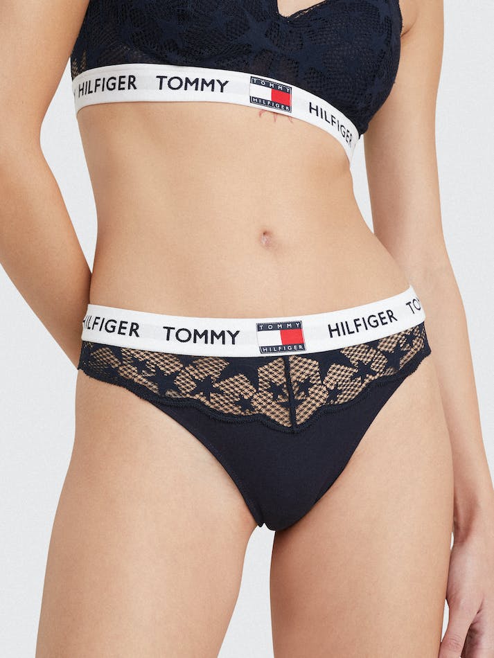 Tommy Hilfiger Star Lace Women's Underwear Blue | p4ccK6wrLAcb