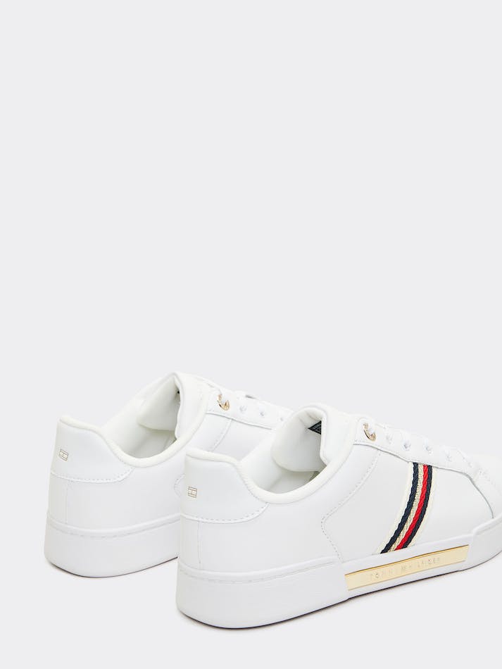 Tommy Hilfiger Striped Women\'s Sneakers White | hKg4qJCa9Fcx