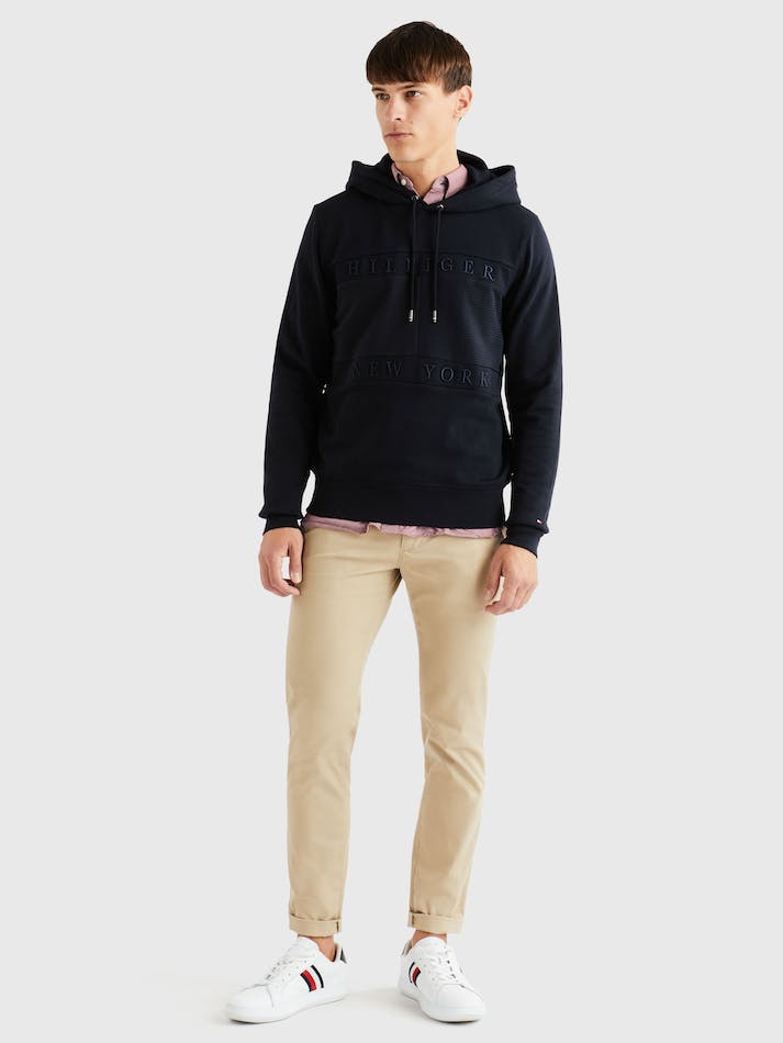 Tommy Hilfiger Structure Men's Hoodie Blue | nEnsIgjwIHAh