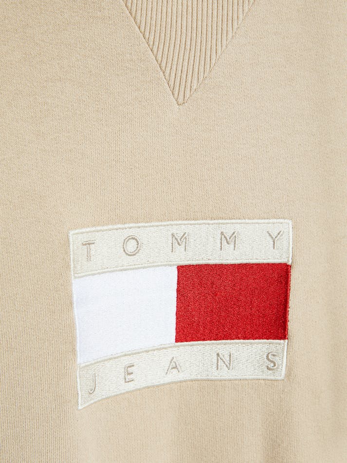 Tommy Jeans Sueded Tonal Logo Unisex Hoodie Horseradish | T3TNeWohG7dG