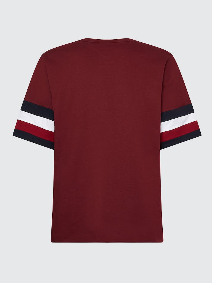 Tommy Hilfiger THL Oversized Reversible Varsity Men's T Shirts Dark Red / Blue | M8xFuUqYmqlM