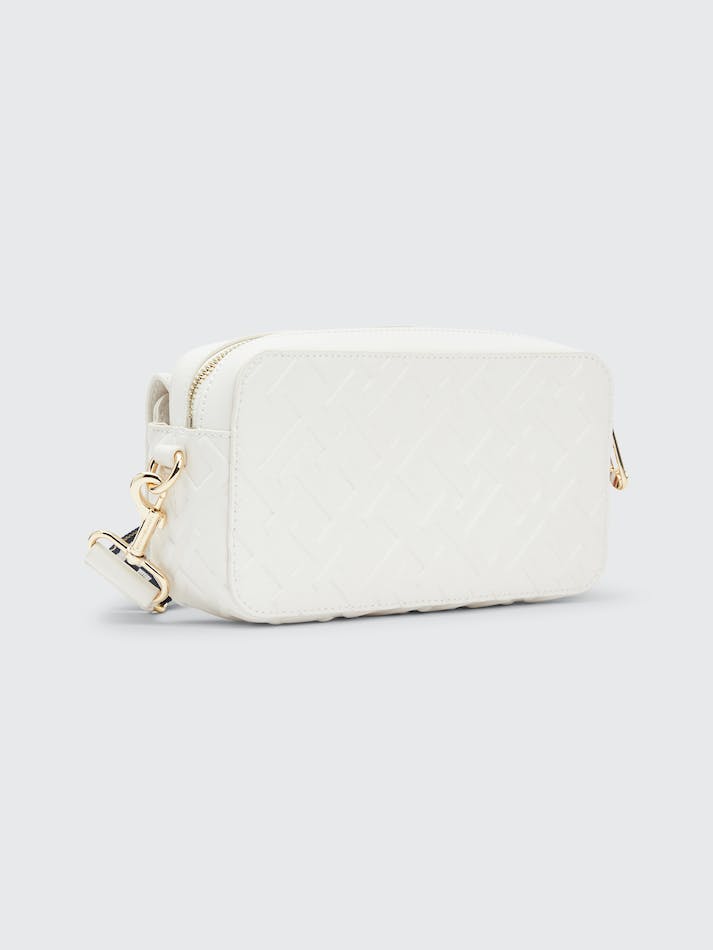 Tommy Hilfiger TH Monogram Iconic Embossed Camera Women's Bags White | oU39zOzd4nds