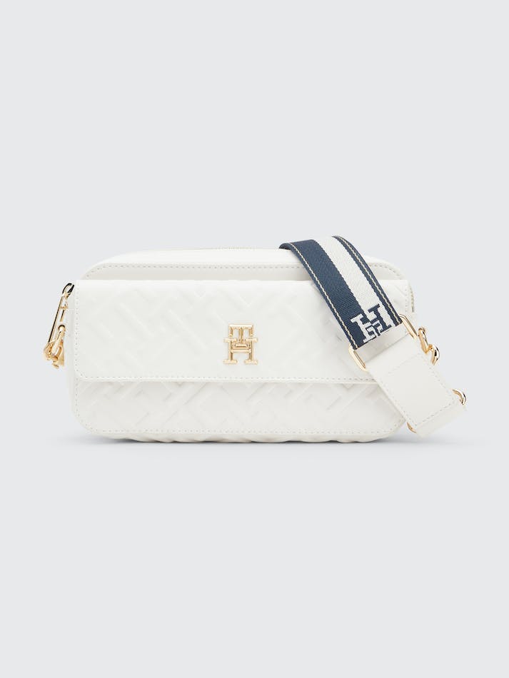 Tommy Hilfiger TH Monogram Iconic Embossed Camera Women\'s Bags White | oU39zOzd4nds