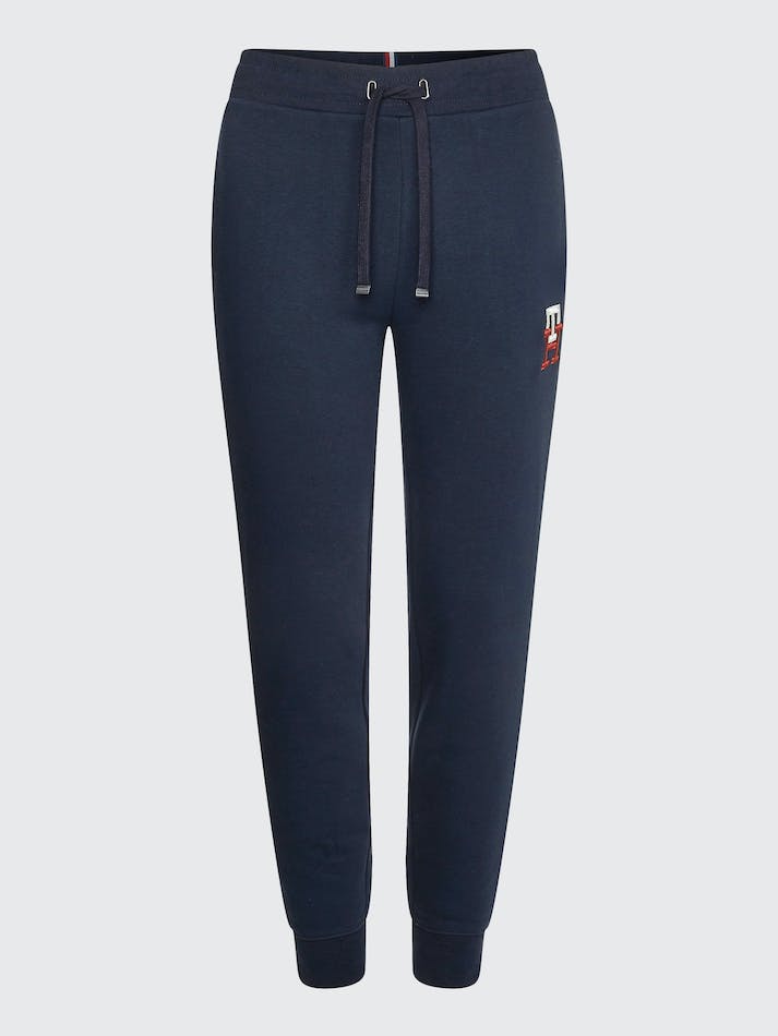 Tommy Hilfiger TH Monogram Tapered Women's Jogger Blue | G7lPagUtaOAF