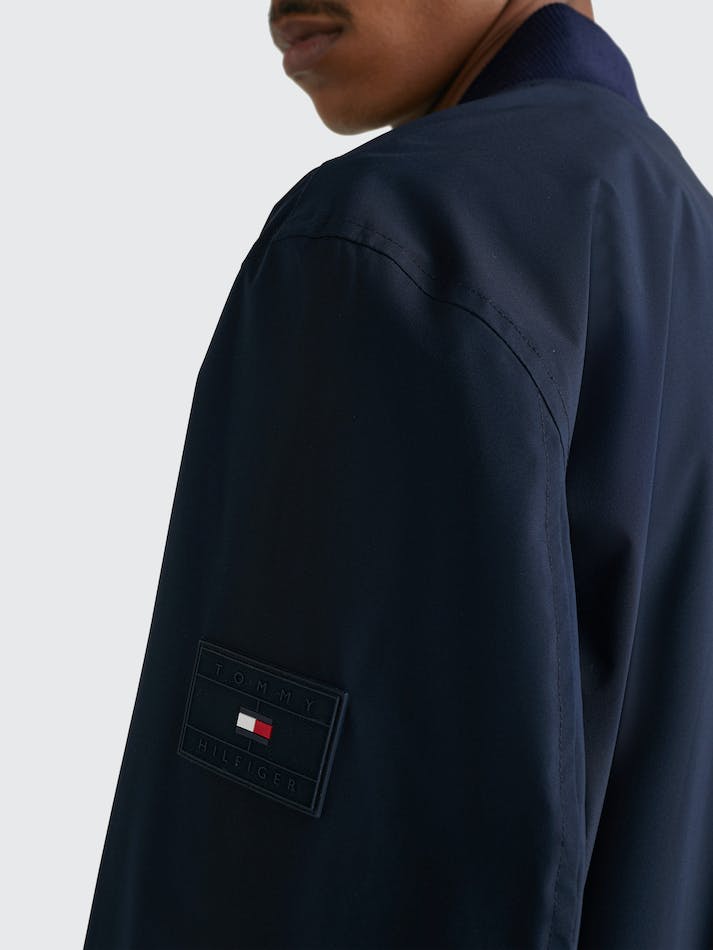 Tommy Hilfiger TH Protect Water Repellent Bomber Men's Jackets Blue | gnPZAtuKPfgQ