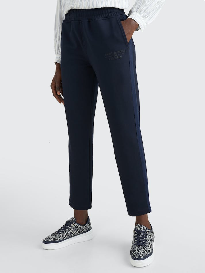 Tommy Hilfiger Tapered Fit Women's Trousers Blue | AlDcrwrihHbU