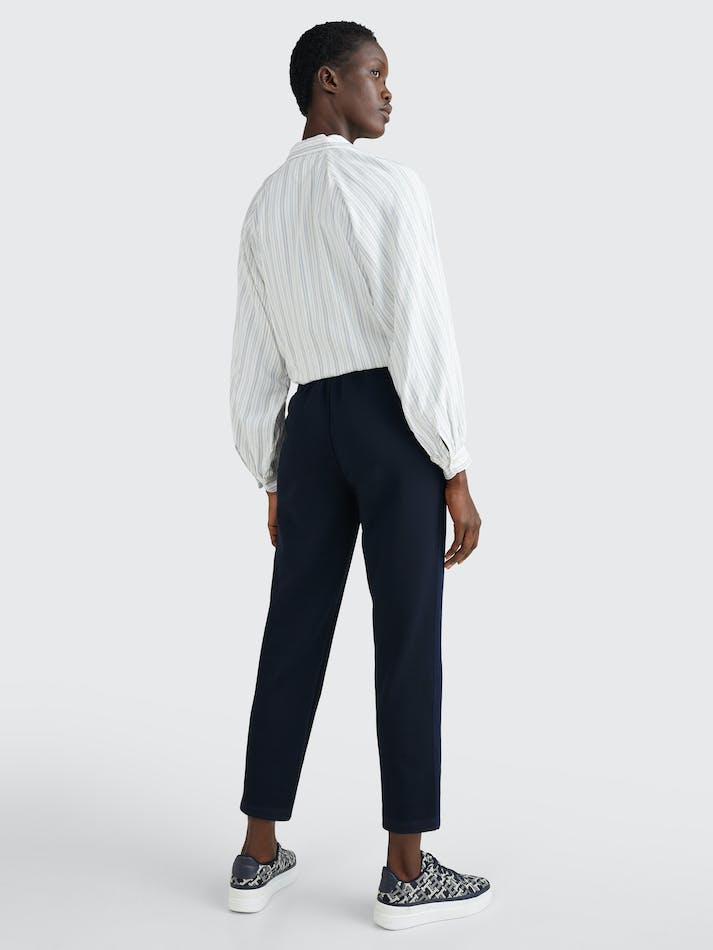 Tommy Hilfiger Tapered Fit Women's Trousers Blue | AlDcrwrihHbU