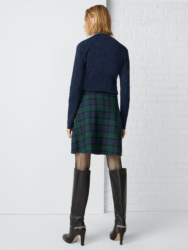 Tommy Hilfiger Tartan Mini Women's Skirts Black | 5JDLKEVcQBI6