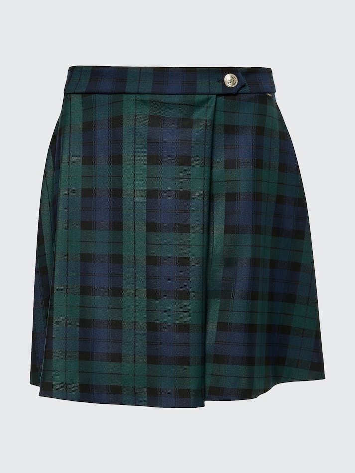 Tommy Hilfiger Tartan Mini Women's Skirts Black | 5JDLKEVcQBI6