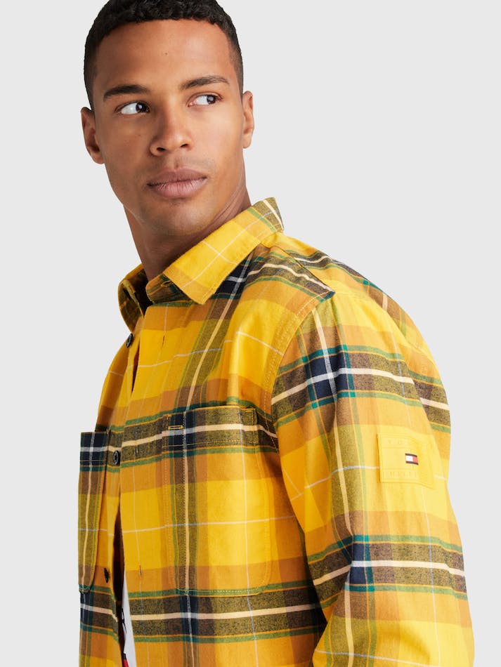 Tommy Hilfiger Tartan Relaxed Fit Men's Shirts Multicolor | Vuieu0Izgw3e