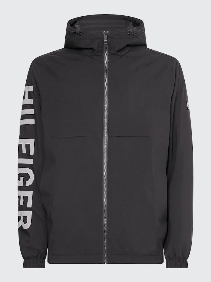 Tommy Hilfiger Tech Essentials Hooded Men's Jackets Black | jNWrqCmcAYRm