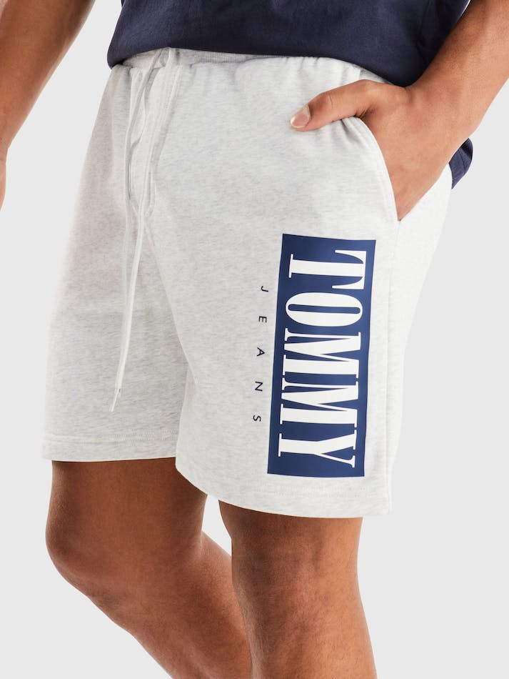 Tommy Jeans Terry Men's Shorts Silver Grey | PItoNYkz6bFd