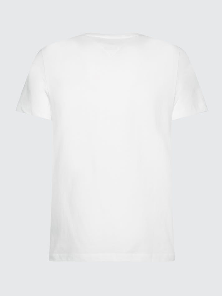 Tommy Hilfiger Text Bar Men's T Shirts White | LoJDIR6LY4II