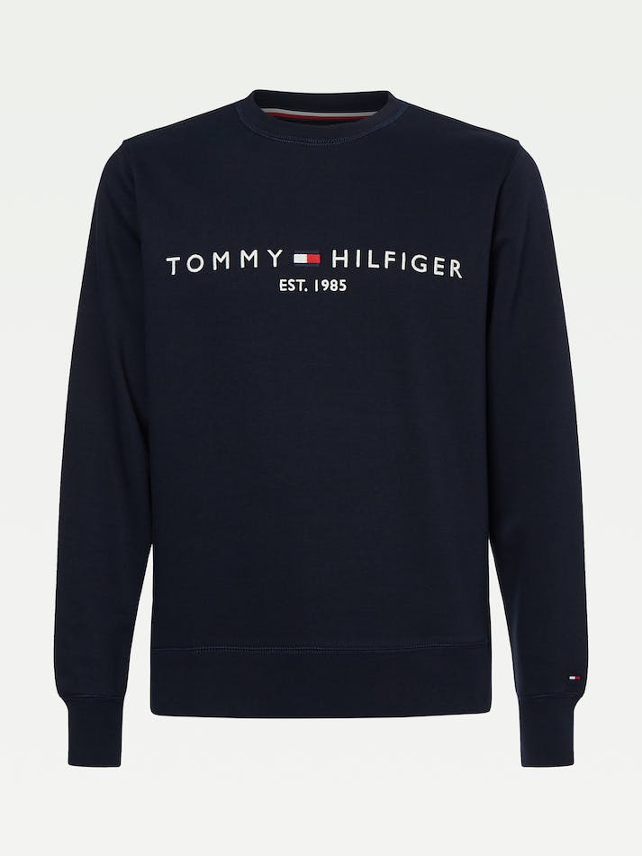 Tommy Hilfiger Th Flex Logo Men's Sweatshirt Blue | f04nphABn4US