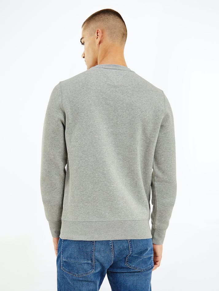 Tommy Hilfiger Th Flex Logo Men's Sweatshirt Light Grey | hQ6QBiOFUGs9