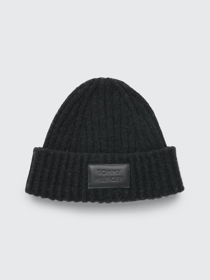 Tommy Hilfiger Th Modern Rib-Knit Women's Beanie Black | Mkxd19Uj5nzj