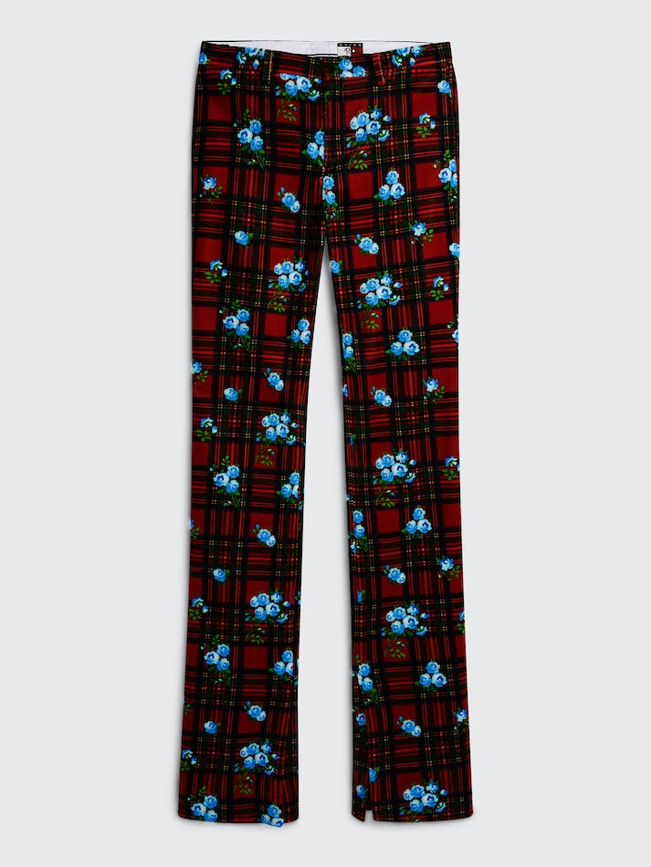 Tommy Hilfiger Th X Richard Quinn Tartan Women's Trousers Red | sg3Q8tLDwX3X