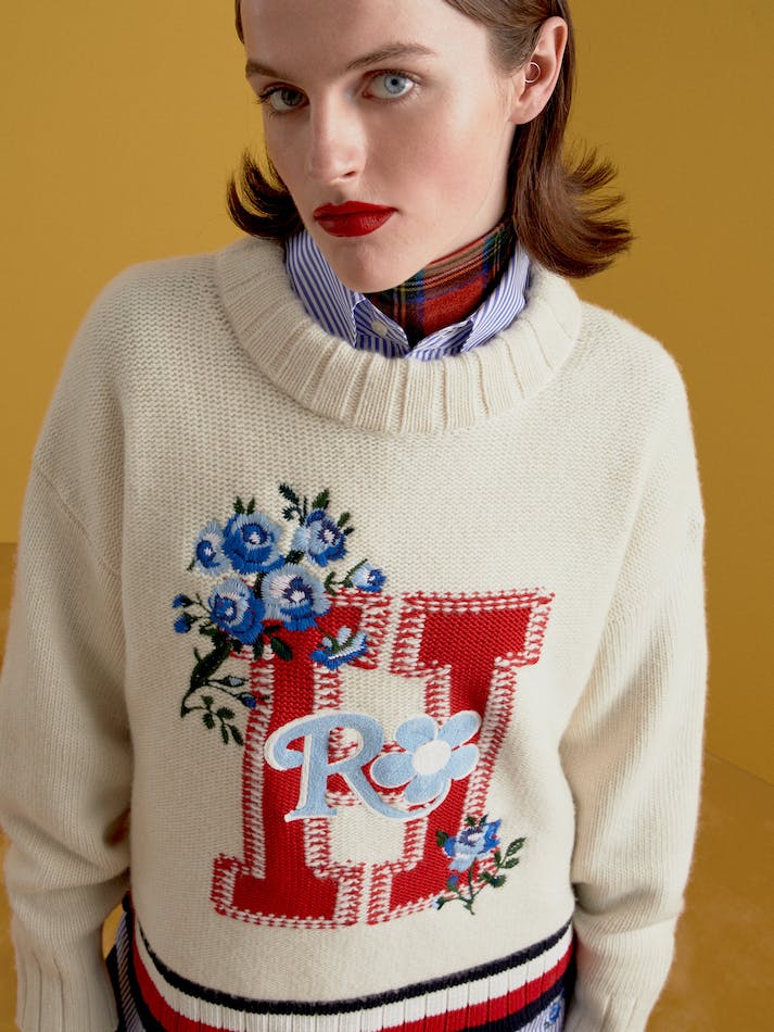 Tommy Hilfiger Th X Richard Quinn Wool Women's Jumpers White | L5dpcjdR3JGe